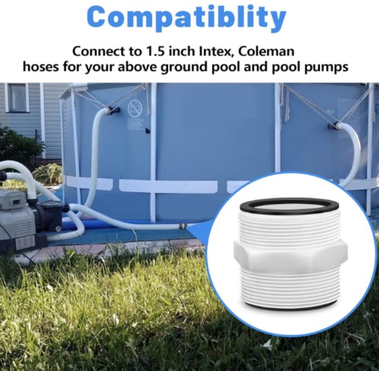 1.5" L-Type Two-Way Manifold (with Gasket) - Compatible with Intex Coleman Above Ground Pool Pumps (2 Pack) - Image 4