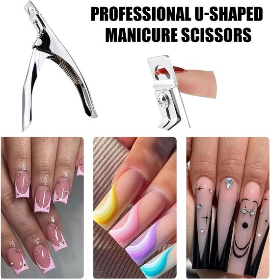 False Nail Clipper - Professional Nail Clipper - Gel Nails - Nail Clipper - Trimmer - Manicure Knife - Artificial Nail Clipper - Professional Nail Clipper for Home Manicure (Silver) - Image 5