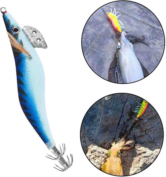 Shrimp Lure Box - 4-Pack - Glowing Shrimp Lure - Squid and Shrimp Lure - Night Fishing - Shrimp Lure - Fluorescent Artificial Fish Lure - Super Realistic - Image 2