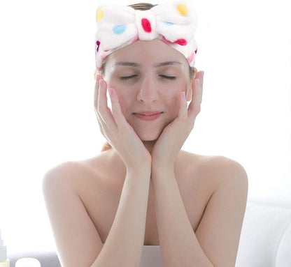 4-Piece Headbands for Women - Bow Headbands - Headbands - Suitable for Spa - Facial Cleansing - Makeup - Shower & Spa - Image 6