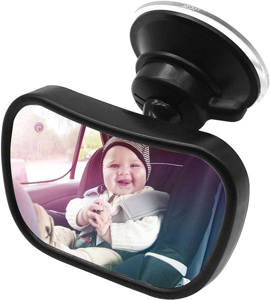 Car rearview mirror - 1 mirror with 2 brackets - Backseat baby car rearview mirror - Child rearview mirror - Child safety mirror - Adjustable car rearview mirror - 360° rotatable - Image 4