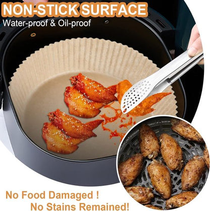 100 Airfryer Baking Pans - Round Baking Pans 23cm - Food Safe - BPA Free - Non-Stick Airfryer Pans - Easy to Clean - Suitable for Airfryers from 3-8 litres - Image 6