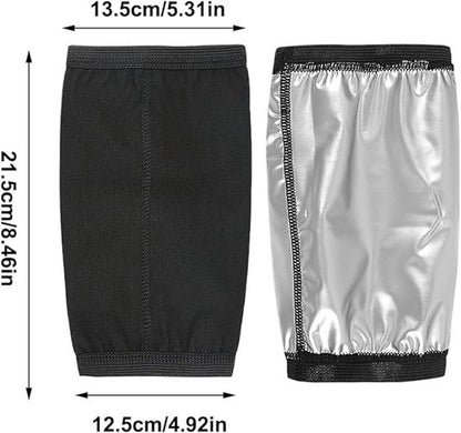 2-Pack Arm Sweatbands - Adjustable Compression Socks - For Training - Arm Trainer with Sauna and Sweat Function - For Training and Sports for Men and Women - Image 6
