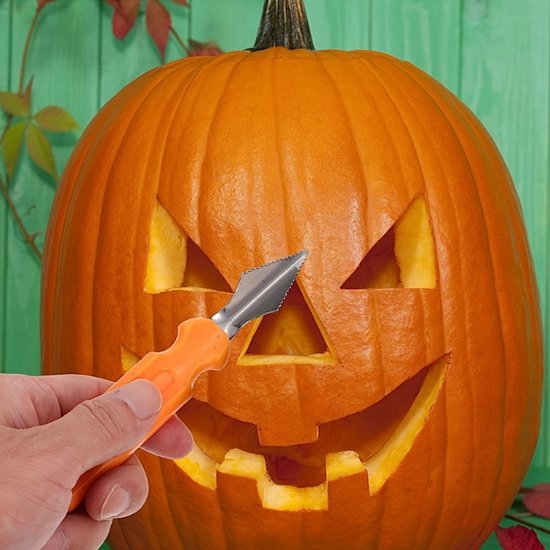 10-Piece Jack-O'-Lantern Cutting Knife Set - Halloween - Baking Tools - Clay Stainless Steel Cutter - Image 2