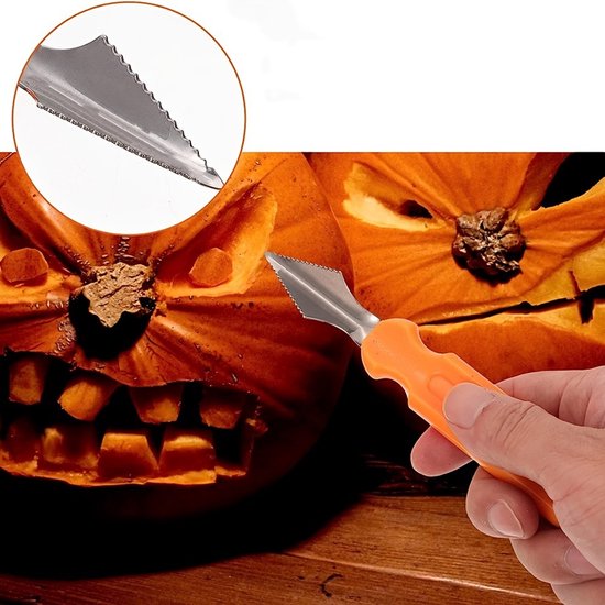 10-Piece Jack-O'-Lantern Cutting Knife Set - Halloween - Baking Tools - Clay Stainless Steel Cutter - Image 3