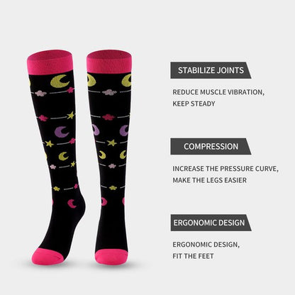 7 pairs of sports compression socks for cycling, running, compression stockings, nursing tights and fitness compression stockings (S/M) - Image 2