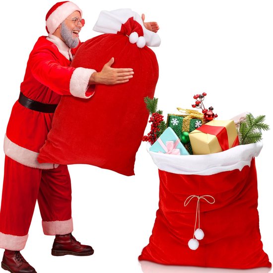 Gift Bags - Large Drawstring Bags - Large Backpacks - Large Christmas Gift Bags - Candy Gift Bags - Christmas Eve Drawstring Bags - Gift Wrapping - Image 2