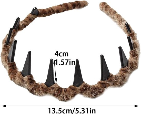 Set of Three Retro Non-slip Double-Sided Headbands - Highly elastic retro headband - Suitable for fitness, cosplay, sports, formal occasions and daily use; suitable for women and girls. - Image 2