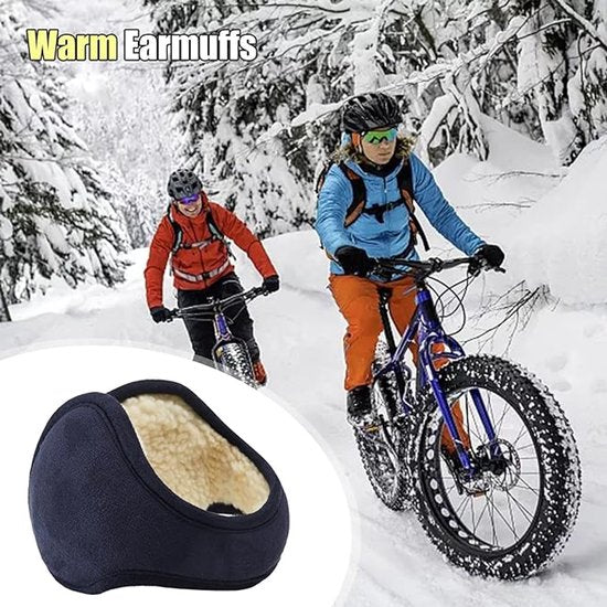 Unisex winter earmuffs - Warm earmuffs suitable for outdoor use - Adjustable, thick fleece earmuffs for head warmth - Suitable for skiing, cycling and outdoor activities - Image 3