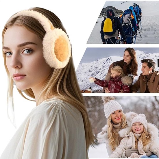 Earmuffs - Winter Earmuffs for Women - Warm Earmuffs - Warm Earmuffs for Outdoors - Soft and Warm - Suitable for Girls, Mothers, Wives and Girlfriends - Cute and Comfortable - Brown - Image 4
