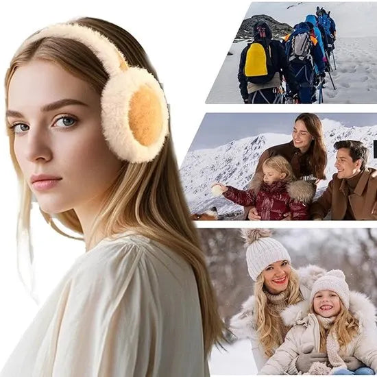 Earmuffs - Winter Earmuffs for Women - Warm Earmuffs - Warm Earmuffs for Outdoors - Soft and Warm - Suitable for Girls, Mothers, Wives and Girlfriends - Cute and Comfortable - Brown - Image 4