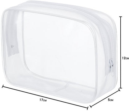 4-Piece Transparent Travel Toiletry Bag - Portable Makeup Bag - Multifunctional Waterproof Set - Skin Care & Makeup Bag - Image 2