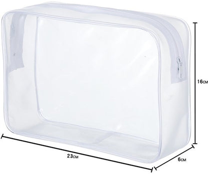 4-Piece Transparent Travel Toiletry Bag - Portable Makeup Bag - Multifunctional Waterproof Set - Skin Care & Makeup Bag - Image 6