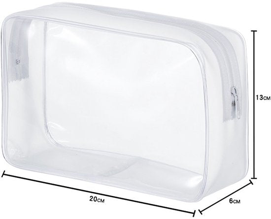 4-Piece Transparent Travel Toiletry Bag - Portable Makeup Bag - Multifunctional Waterproof Set - Skin Care & Makeup Bag - Image 8