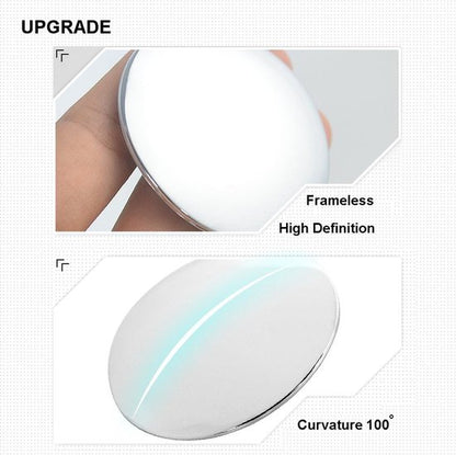 Blind Spot Mirrors - Round, frameless, 360° rotating mirror - Adjustable, high-resolution convex glass mirror - Maximizes rear visibility - Universal design - Suitable for cars, SUVs and trucks - Improves driving safety - Image 2