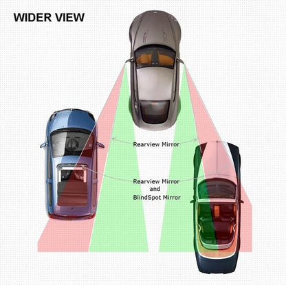 Blind Spot Mirrors - Round, frameless, 360° rotating mirror - Adjustable, high-resolution convex glass mirror - Maximizes rear visibility - Universal design - Suitable for cars, SUVs and trucks - Improves driving safety - Image 4