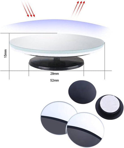 Blind Spot Mirrors - Round, frameless, 360° rotating mirror - Adjustable, high-resolution convex glass mirror - Maximizes rear visibility - Universal design - Suitable for cars, SUVs and trucks - Improves driving safety - Image 5