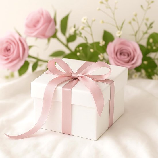 Gift Wrap - 22m Pink Satin Ribbon - 10mm Wide - Suitable for gift wrapping, Valentine's Day decorations, thick fabrics - handmade and wedding decorations - Image 5