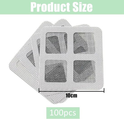 100-Piece Shower Drain Filter - Sticky Hair Shower Filter - Sink Filter, Bathtub, Bathroom & Kitchen Shower Drain Filter Sticker - 10cm - Gray - Image 5