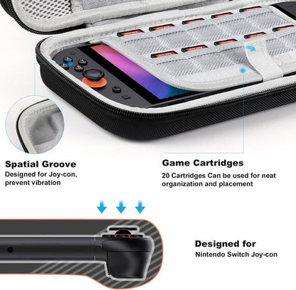 Storage Box - Travel Bag - Game Console Storage Box - Protective Portable Hard Case - Black - Image 4