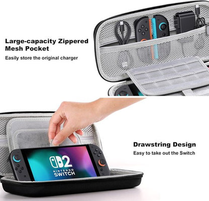 Storage Box - Travel Bag - Game Console Storage Box - Protective Portable Hard Case - Black - Image 5