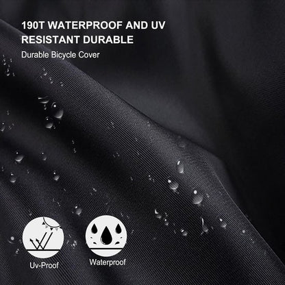 Bicycle cover - Waterproof bicycle cover for one bicycle - Waterproof bicycle cover - 200 x 110 x 70 cm - Bicycle cover with lock hole - Rainproof, dustproof, sun-resistant and water-resistant sunshade, suitable for mountain bikes and racing bikes. - Image 2