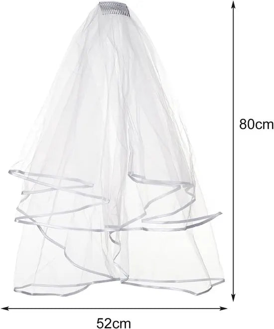 Brides-to-be Essential - Bachelorette Party Kit - Bridal Headpiece and Veil - Suitable for bridal hairstyles, bachelorette parties, weddings, engagements and other occasions. - Image 6