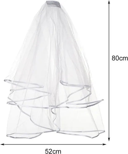 Brides-to-be Essential - Bachelorette Party Kit - Bridal Headpiece and Veil - Suitable for bridal hairstyles, bachelorette parties, weddings, engagements and other occasions. - Image 6
