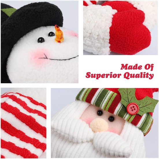 Christmas Themed Curtain Ties - (Set of Two) - Curtain Ties - Curtain Hooks - Snowman Design - Suitable for curtains, windows, wine bottle decorations, Christmas decorations, home and party decorations. - Image 3