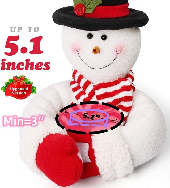 Christmas Themed Curtain Ties - (Set of Two) - Curtain Ties - Curtain Hooks - Snowman Design - Suitable for curtains, windows, wine bottle decorations, Christmas decorations, home and party decorations. - Image 6