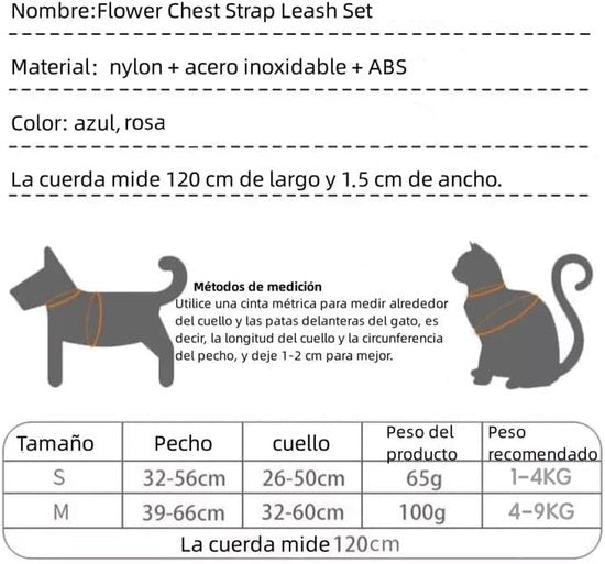 Dog harness - dog harness - dog harness small dog - Anti-pull harness - Y-shaped harness - Pet harness - Cat escape harness - Adjustable harness for small and medium dogs (blue, size S) - Image 2