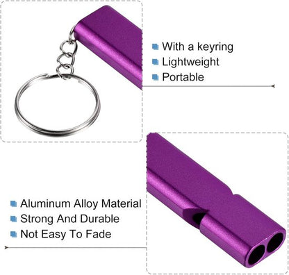 Emergency Whistles - Set of 2 - Emergency Whistles - Whistles - Safety Whistles for Survival - With Key Ring - Suitable for Camping, Hiking and Boating - Image 2
