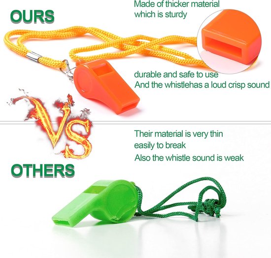 Whistles - 7 items - Emergency whistles - Coaches who whistle with ropes - Sports whistles - Loud and clear whistles for referees - Emergencies in training halls - Image 2