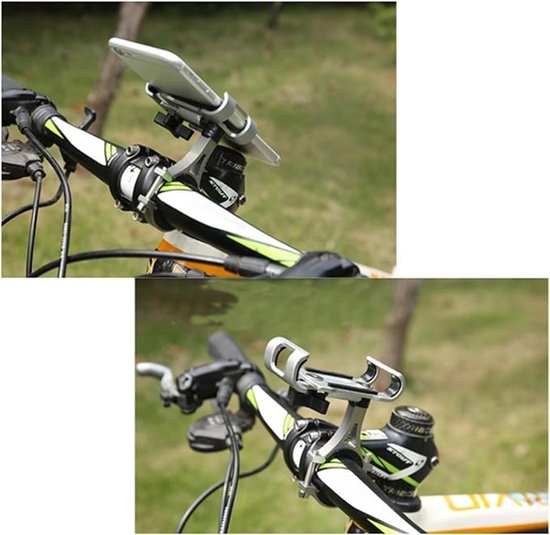 Phone holder for bicycle and motorcycle - Universal phone holder - 360° rotatable and tiltable - Bicycle accessories - Black - Image 4