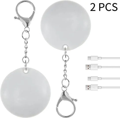 Night Light - With Automatic Sensor Function - Keychain - Gift for Girls and Women - Accessory for Women's Handbag（2 Lights）