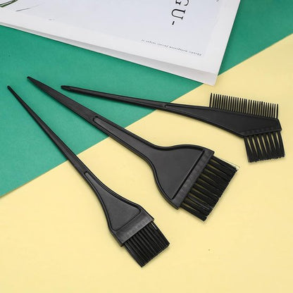 Hair Dye Brush - 4-Piece Hair Dye Brush Set - Hair Dye Brush and Mixing Bowl Set - Double-Sided Hair Dye Brush - Hair Styling Tools - DIY Hair Dye Comb Set - Includes Mixing Bowl - Black - Image 5