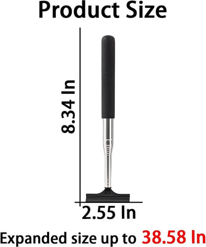 Rearview Mirror Wiper Blades - 2-Piece Set - Telescopic Rearview Mirror Wiper Blades - Portable Wiper Blades - Telescopic up to 98cm - Portable Cleaning Tool for All Vehicles (Black) - Image 6
