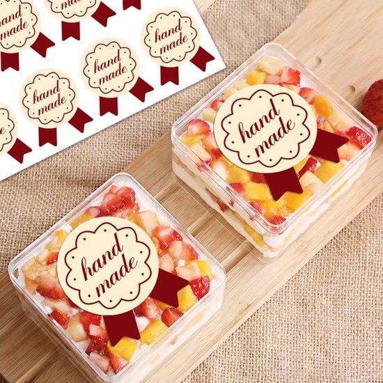 Stickers - 120 sheets - Baking stickers - Adhesive stickers for closing packaging of cakes and desserts - Decorative self-adhesive labels - Image 4