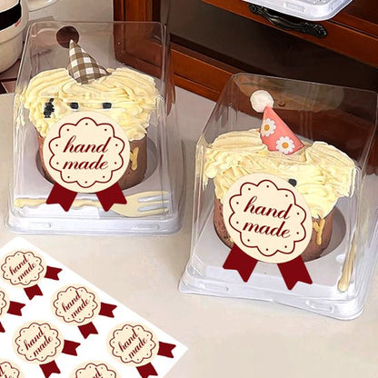 Stickers - 120 sheets - Baking stickers - Adhesive stickers for closing packaging of cakes and desserts - Decorative self-adhesive labels - Image 5