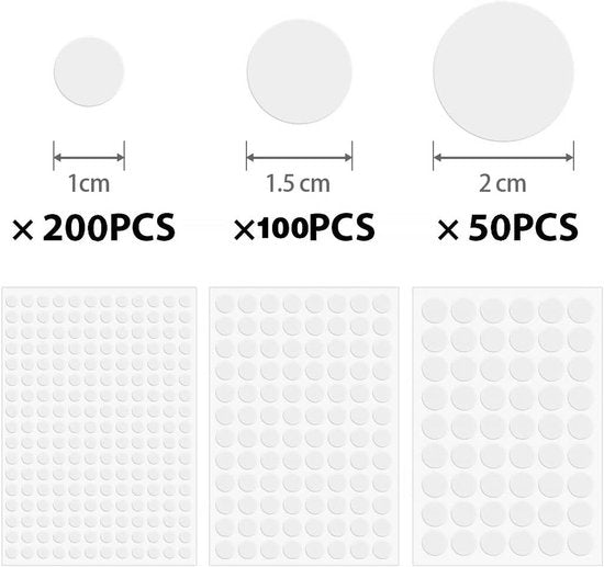 Screw Hole Stickers - 350 White Stickers - Self-adhesive screw covers - Suitable for screw holes in desks, cabinets and furniture. - Image 5