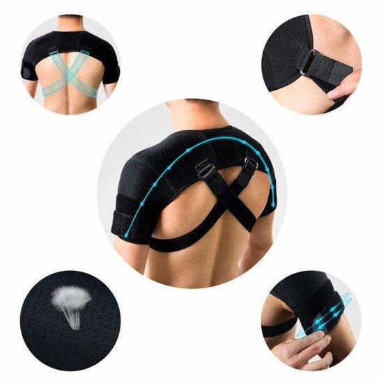 Shoulder Brace - Shoulder Support Brace for Sports - Double-Sided Adjustable & Breathable - Compression and Stability for Both Shoulders - L/XL - Image 3