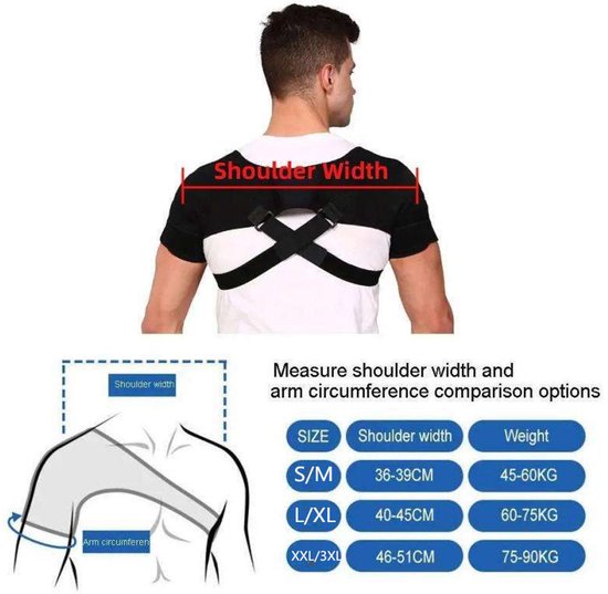 Shoulder Brace - Shoulder Support Brace for Sports - Double-Sided Adjustable & Breathable - Compression and Stability for Both Shoulders - XXL/3XL - Image 6