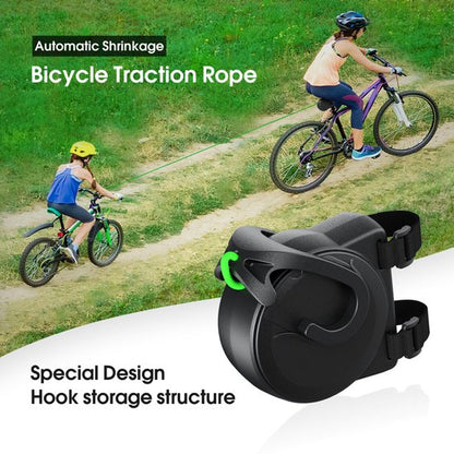 Bicycle Tow Rope - Bicycle Towing System Parent-Child Pull Rope Bicycle Accessory - Tow Rope - Up to 200 kg & 2.5 m Long - For Child and Cargo Trailers - Image 5