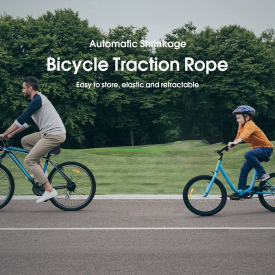 Bicycle Tow Rope - Bicycle Towing System Parent-Child Pull Rope Bicycle Accessory - Tow Rope - Up to 200 kg & 2.5 m Long - For Child and Cargo Trailers - Image 8