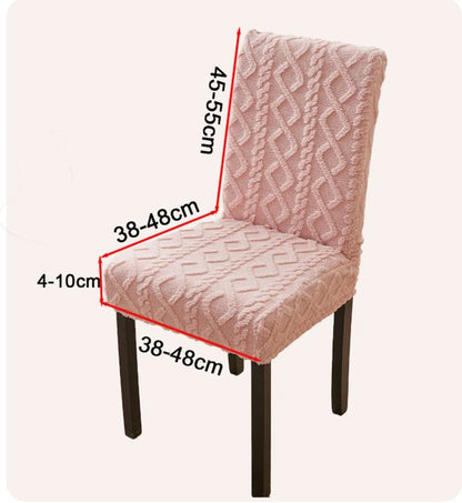Chair Covers - Pack of 2 - Chair Covers for Home Use - Universal Model - Full Coverage Including Backrest - Stool Covers - Chair Cushions - Non-Slip and Thickened - Pink - Image 4