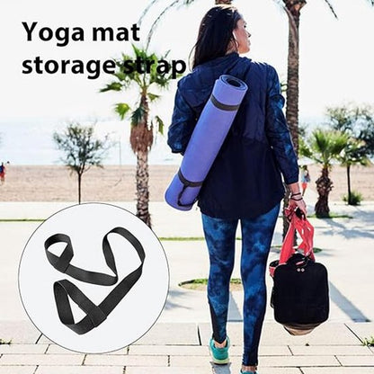 Yoga mat straps - Carrying straps for packing yoga mats - Portable shoulder straps for storing picnic mats - Elastic - Multifunctional straps - Image 4