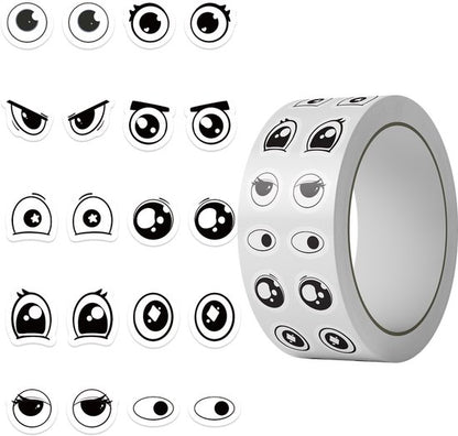 Stickers - DIY Stickers - 500 Sheets/Roll - Small Emoji Eye Stickers - DIY Journaling Supplies - Decorative Sealing Stickers - Envelope Stickers - Creative Gifts