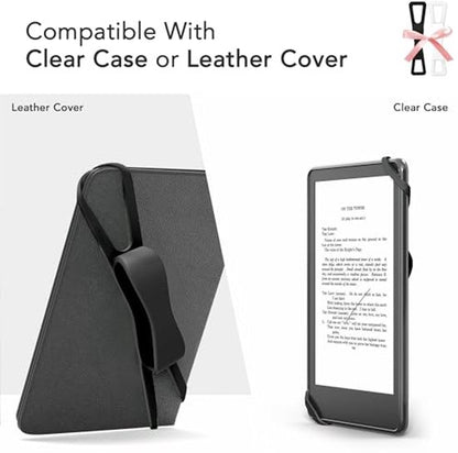 2-Pack Hand Rests for E-Readers & Tablets - Non-Slip & Comfortable to Hold - Suitable for 4.7-8 Inch Screens - Black + White - Image 4
