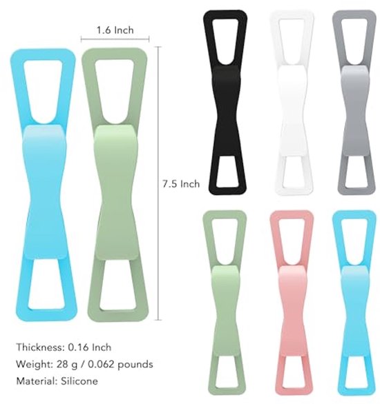 2-Pack Hand Rests for E-Readers & Tablets - Non-Slip & Comfortable to Hold - Suitable for 4.7-8 Inch Screens - Blue + Green - Image 6