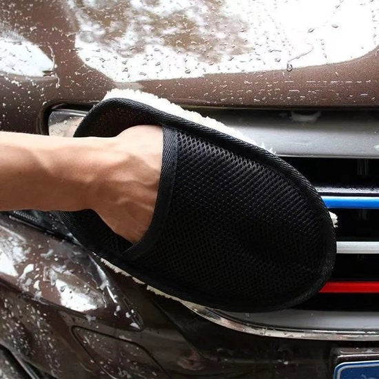Car polishing cloth set - 2-piece set - polishing gloves - car wash gloves - car wash cloth - super strong stain removal without damaging the car paint - Image 2